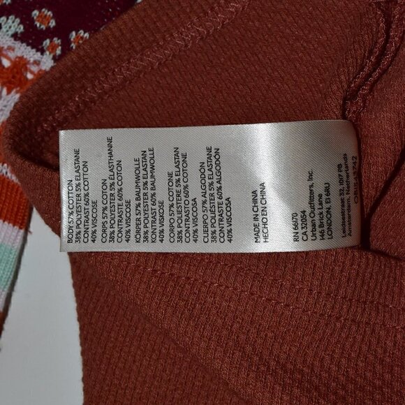 Free People We The Free Mikah Layering Cuff Long Sleeve Top Shirt Size S - Picture 15 of 15